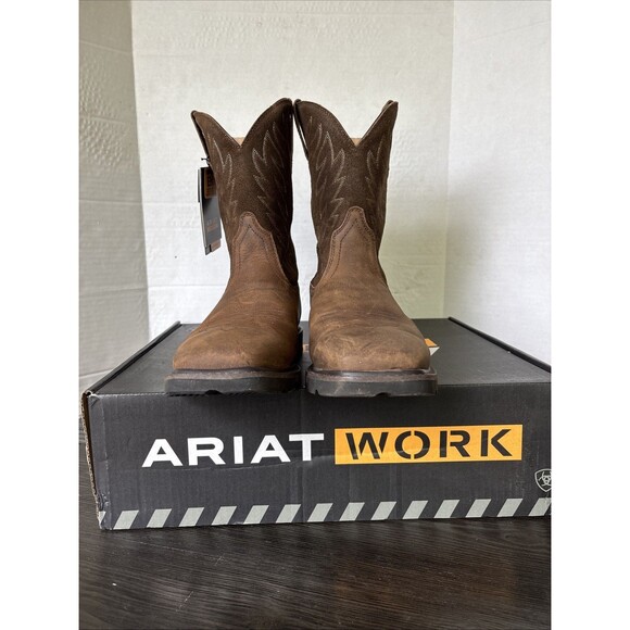 Ariat Other - Ariat Boots Groundbreaker EE 13 Brown Square Soft Toe Electrical Hazard